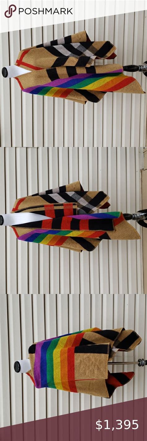 burberry mega rainbow cape